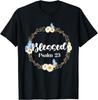 Christian Bible Verse Blessed Psalm 23 Flower Butterfly T-Shirt