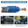 Interrupteur de feux frein X AUTOHAUX Interrupteur De Feu Stop Pour Vauxhall Movano Mk2 2010 Et Plus Récent No.2532000Q0B