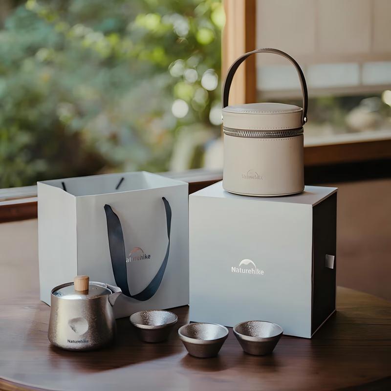 Портативный титановый чайный набор Naturehike