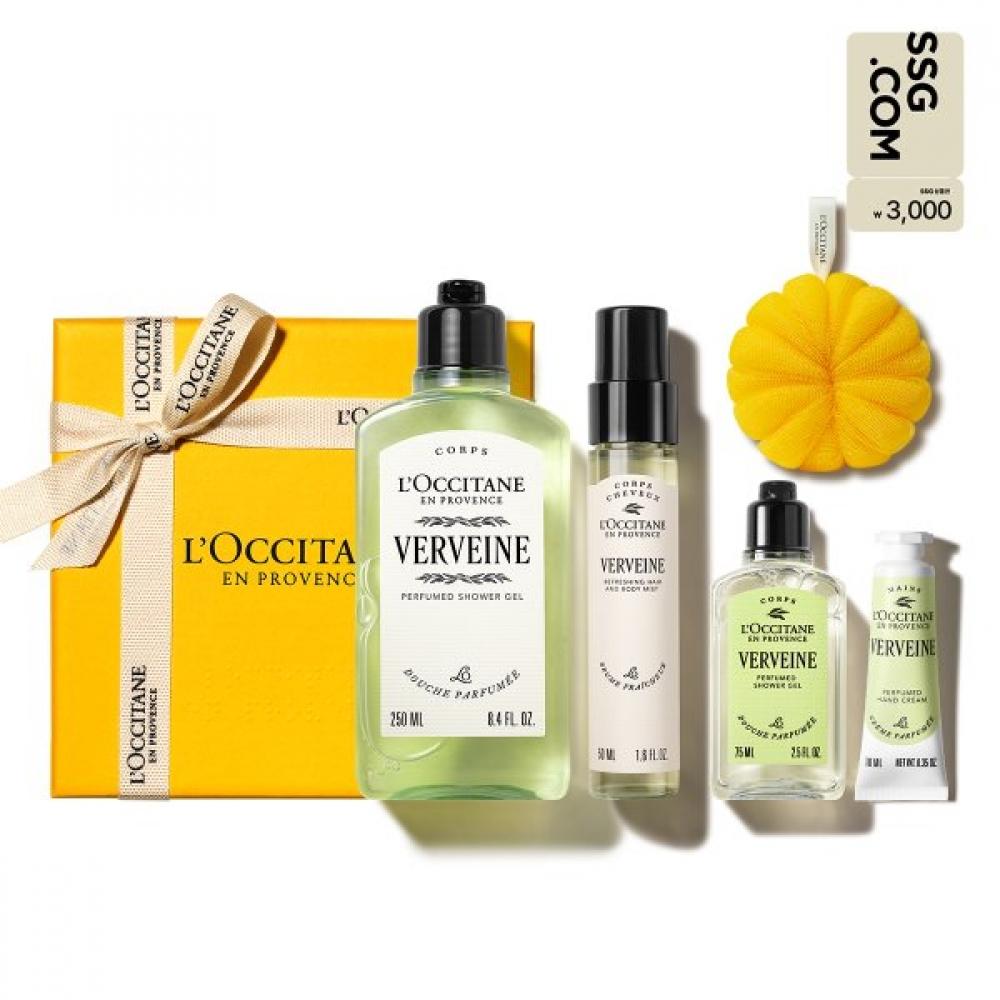 L Occitane Verbena Body Care Duo Set + Gift Certificate + deLuxe 2 Types + Bath Single option