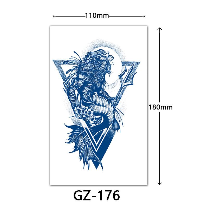 Herbal Semi-Permanent Tattoo Sticker, Animal English Totem Tattoo Sticker, Sweat-Proof Waterproof Tattoo