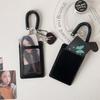 Minimalist Multi-Card Holder: PU Leather ID Case, Photo Display & Card Sleeve
