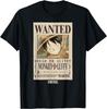 Anime One Piece Monkey D. T-shirt Manifesto Wanted di Luffy S-6xl