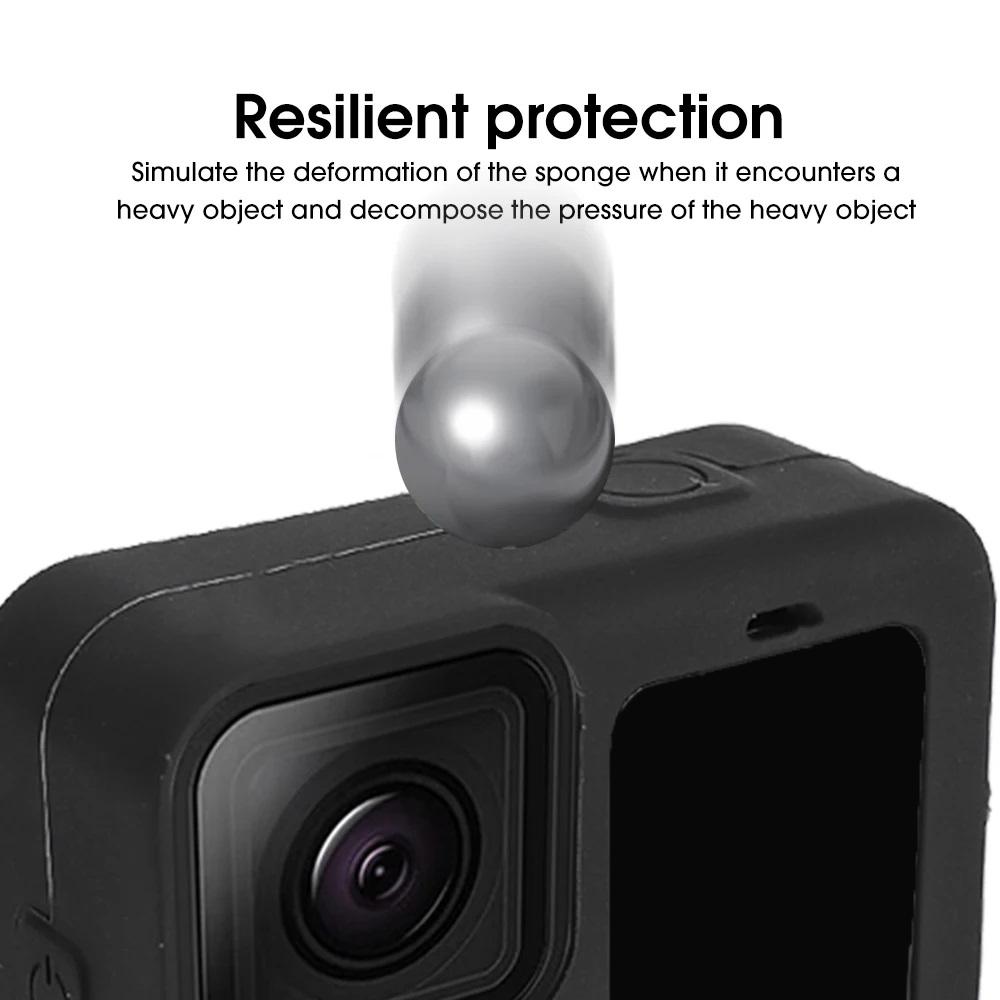 Weiche Silikon-Schutzhülle für GoPro Hero 12 11 10 9 Kamera Vollabdeckung Schale Schutzhülle mit Lanyard für GoPro 12 11 10