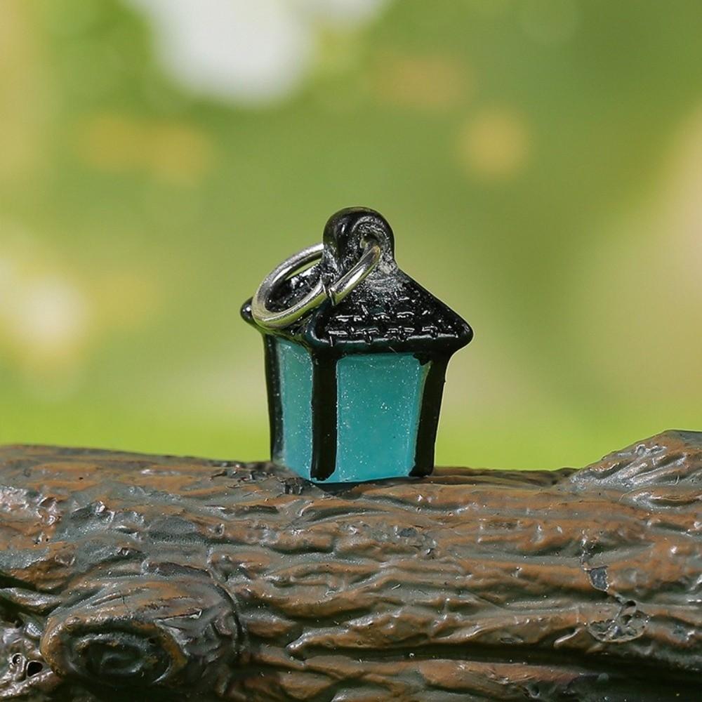 4pcs Mini Glow Lantern for Potted Plants Micro Landscape Miniature Stake Lantern Halloween Display
