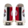 Converse Chuck 70 hi Comfortable & Stylish Durable & Lightweight High Top Canvas Shoes Unisex & Gender White & Red Stitching
