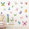 Waterproof Removable Watercolor Butterfly Wall Decals