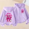 67 Hoodie Jacket Zip Up Hoodie Six Seven Italian Brainrot Steal Hooded Spring Coat for Kids Casual Thin Top Coat Kid Clothing Gift