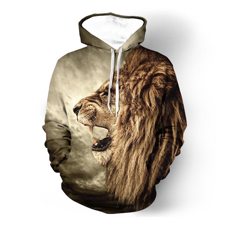 3D Printed BF Fox Wolf Head Hoodie Starry Sky Tiger Marvel Alliance Couple Sportwear