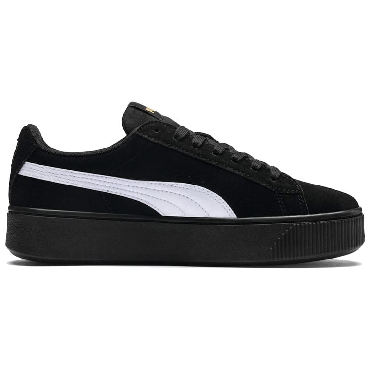 Puma Vikky Stacked Retro Casual Skateboarding Shoes Black Women's 369144-03