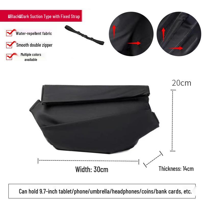 Herren Trendige Motorrad-Brusttasche mit großem Fassungsvermögen und Magnetverschluss