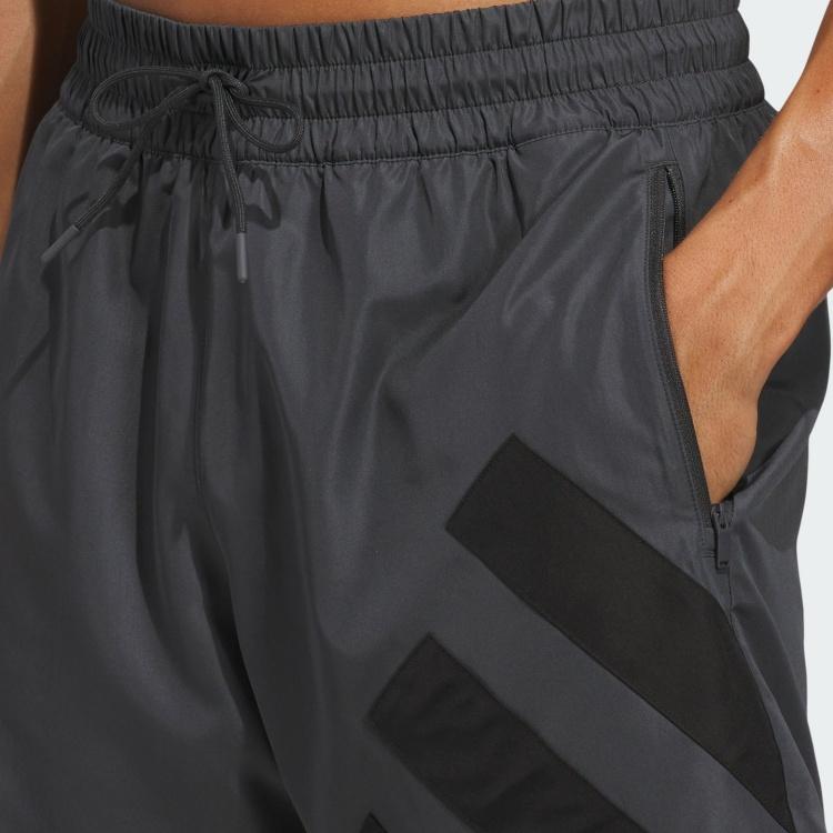 adidas Anthony Edwards Foundation Shorts Asia Sizing 'Carbon' Men's KC1612