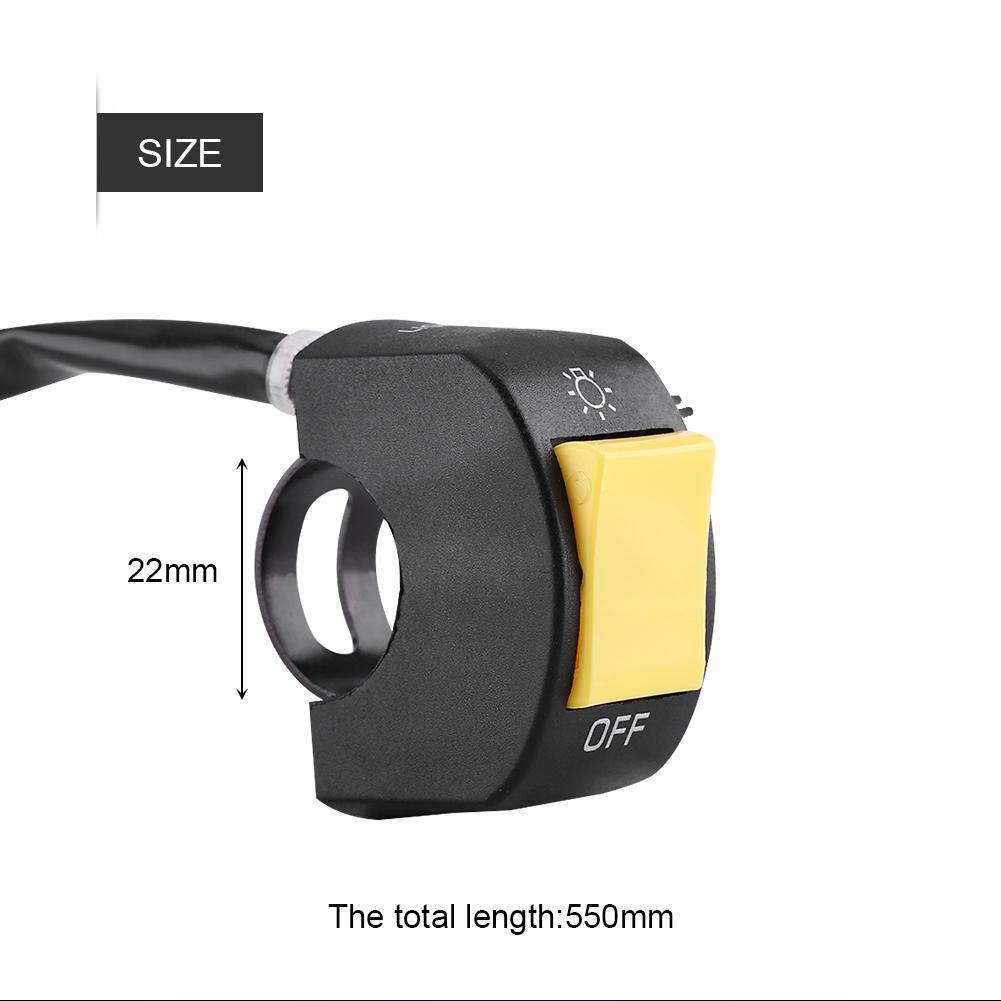 Motorcycle 78 Inch Handlebar-Mounted Led Headlight With Push-Button Motorcycle Handlebar Control