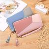 PU Leather Zipper Wallets Large Capacity Lightweight Womens Long Purses Multiple Card Slots Wear-resistant Coin Purse Outdoor