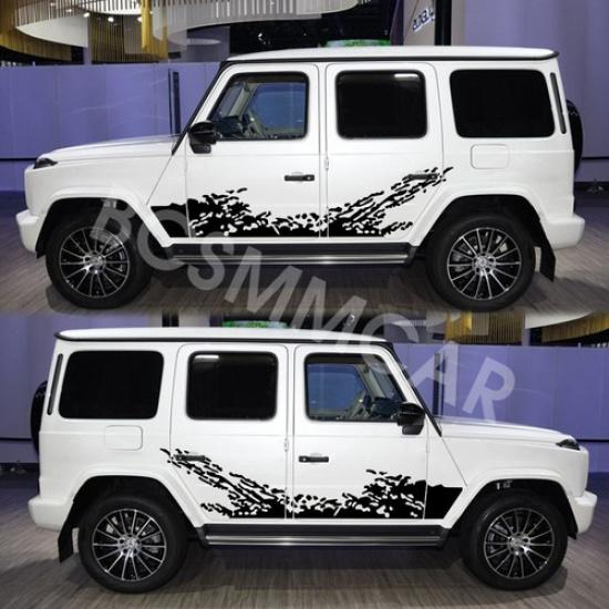 Car Splash Offroad Graphics Stickers Vinyl Decal DIY Decoration 62.99X17.72in