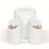 Plastic Swabs Dispenser 2in1 Cosmetic Pad Storage Box Cotton Swab Storage Box  Dressing Table