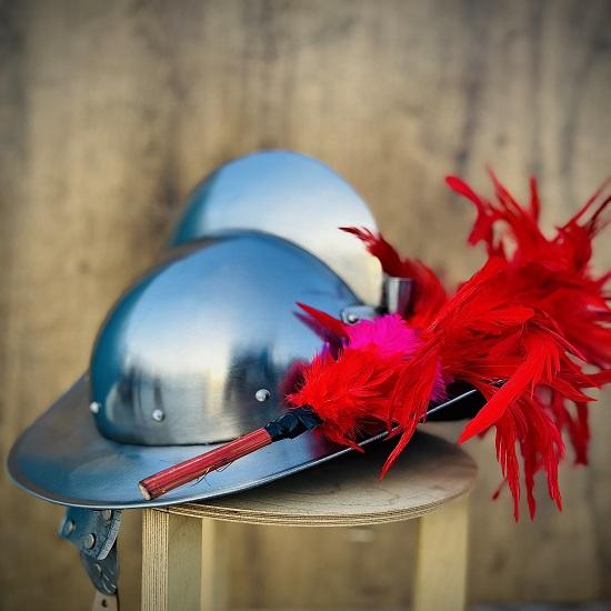 Morion Spanischer Helm, tragbarer Kostüm-Kesselhut-Helm, LARP-Kostüm-Kollektion, Halloween-Geschenk, Weihnachtsgeschenk, Geschenk für Ehemann
