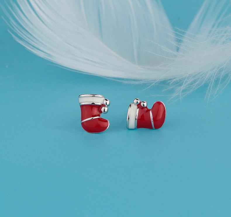 Christmas Holiday Stud Earrings: Elk, Tree, Candy Cane, Snowman