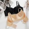 Seamless Women Bra Gathers Shock-Proof Thin Pad Sexy Push Up Underwear Solid Color Female Intimate Bralette Lingerie