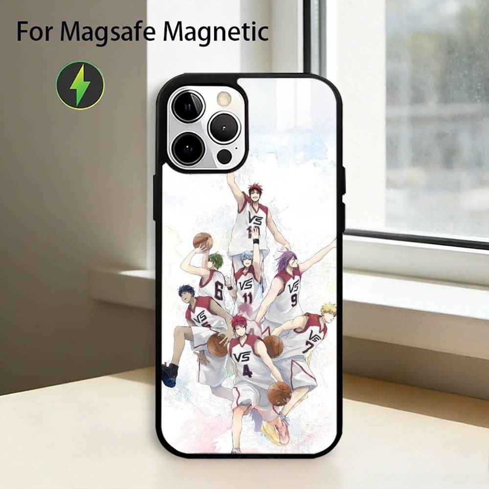 Kuroko's Basketball Phone Case For iPhone17,16,15,14,13,12,11 Plus,Pro Magnetic with Magsafe Wireless Charging