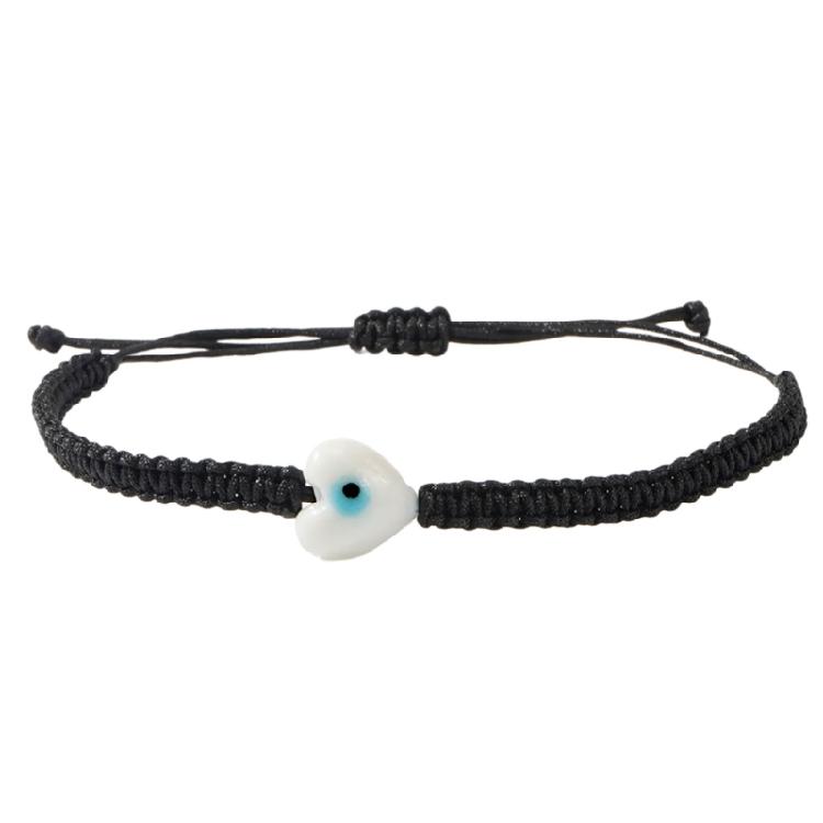 Elegant Braided String Wristband With Spiritual Eye Symbol Versatile Layering Jewelry for Everyday Outfits