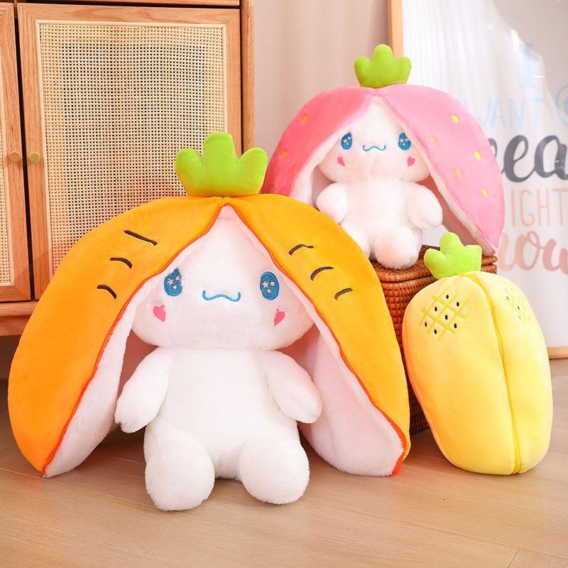 Cute Fruit Dog Plush Toy Japanese Style Cartoon Cinnamon Dog Stuffed Animal