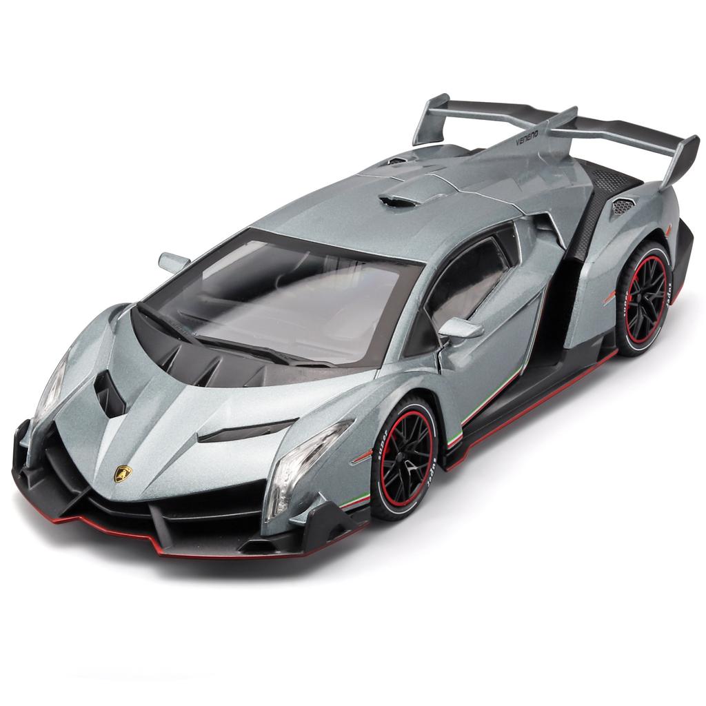 1:24 Veneno Sports Car High Simulation Sound Light Diecast Car Metal Alloy Model Car Children's Toy Collection gifts
