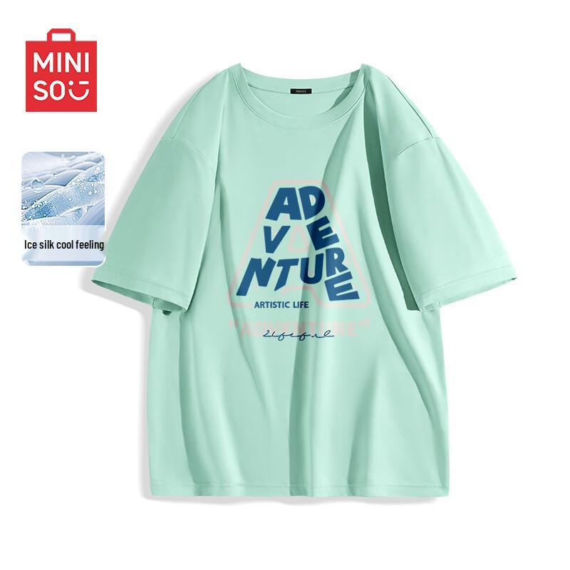 

MINISO Men s Cool-Touch Ice Silk Short Sleeve T-Shirt L