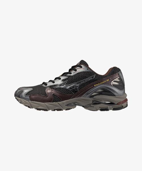 [Mizuno] Unisex Wave Rider 10 - Black Sand:Black:Chicory Coffee [D1GA243112]