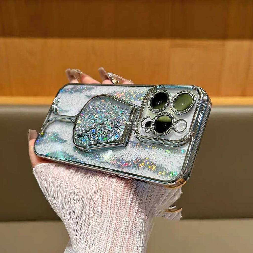 Creative and Personalized Phone Case, Suitable for IPhone16 Protective Case, Apple 15promax, Three-dimensional Flowing Sand 14plus