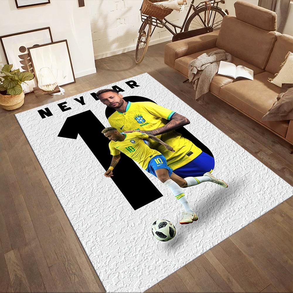 Neymar Jr. Dywaniki Brazil Legend Square to świetny wybór do salonów, sypialni, wystroju domu oraz jako prezenty.