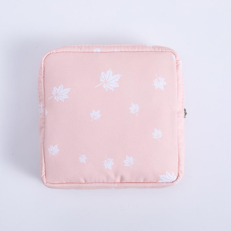 Cotton Sealed Sanitary Pad Storage Bag For Girls With Portable Handheld Design