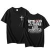 With God All Things Are Possible TShirt Unisex Women Christian Tee Religious T Shirt Faith Bible Verse Short Sleeve Round Neck