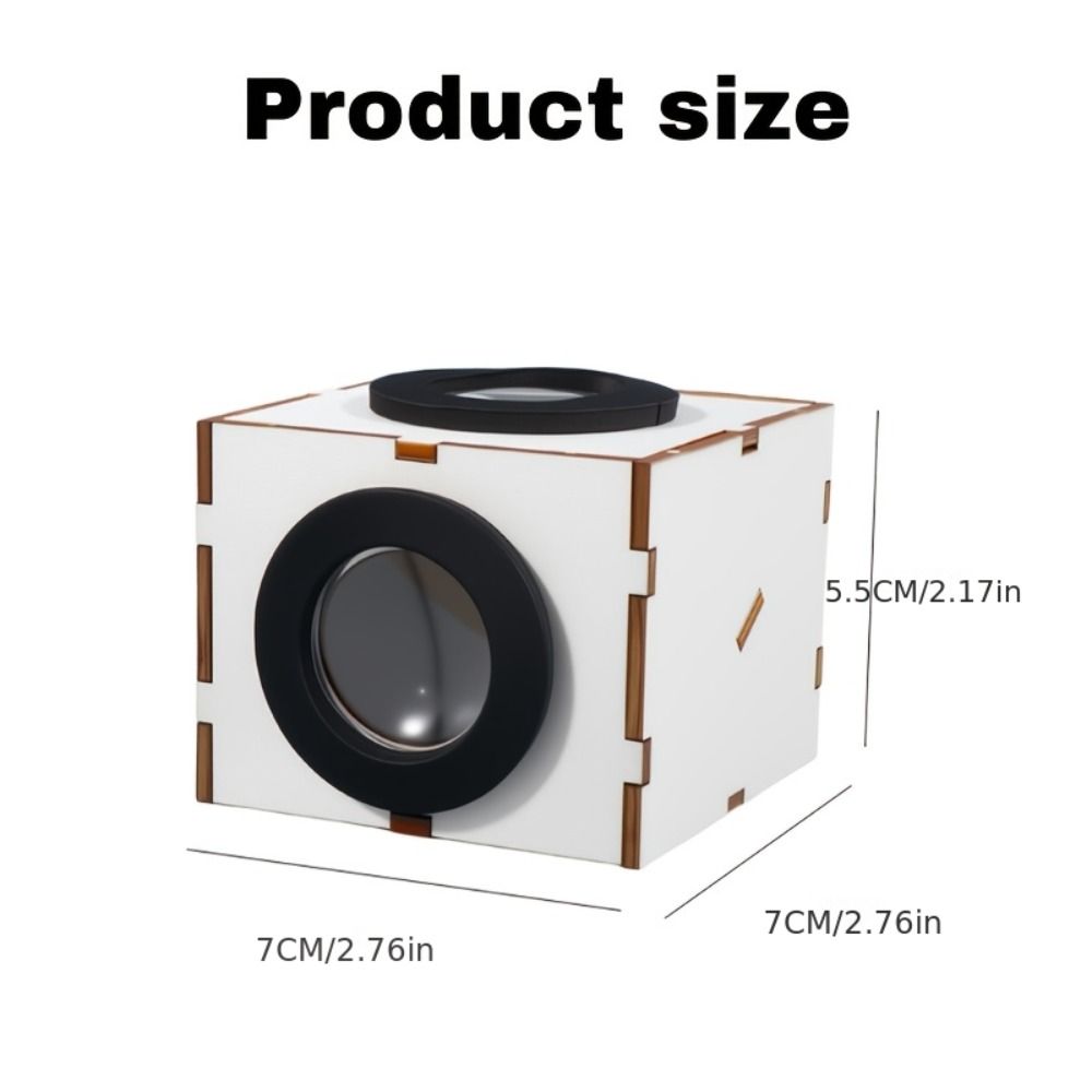 Metal Shell Waist-Level Viewfinder Portable Viewfinder Coated Lens Camera Viewfinder Manual Assembly DIY Material
