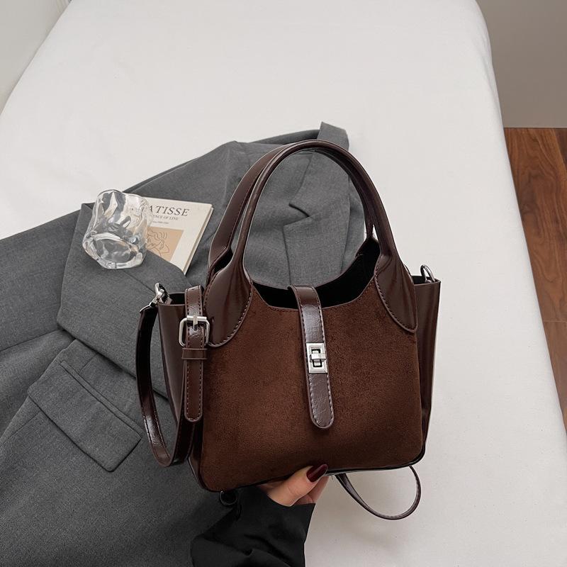 

Сумка-ведро ручной работы с высоким уровнем внешнего вида, простая и модная сумка на одно плечо, повседневная и стильная женская сумка without pendant кофейный