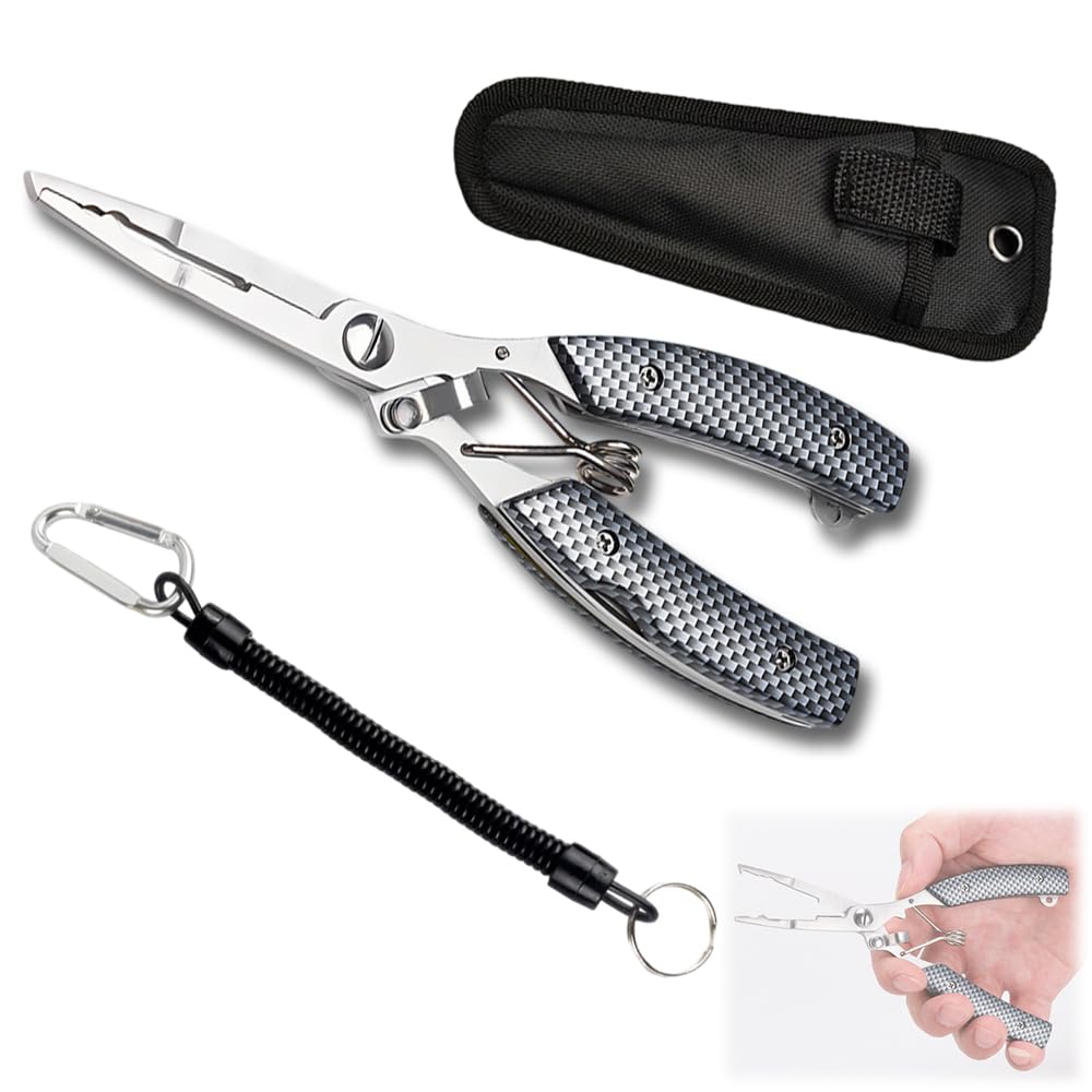 TANGRUl Fishing Pliers, Fishing Pliers, 16CM, Multifunctional Pliers, Needle Remover, жёлтый