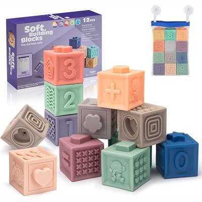 Pehmed virnastamisklotsid Baby Montessori sensoorsete hammaste mänguasjade jaoks