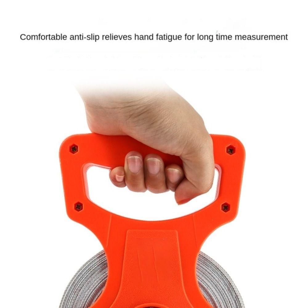 Retractable 100m Tape Measure Metric Scale Measure Tool Durable Measuring Ruler  Construction Sites