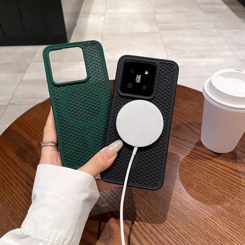 Applicable To Xiaomi 11PROMAX Honeycomb Heat Dissipation Breathable Magnetic Mobile Phone Case Redmi K11 Matte Turbo1MAX Soft