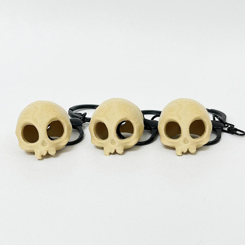 3D Printed Skull Keychain Pendant Creative Design Decoration Bag Accessories Charm  Gift