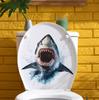 Creative Shark Toilet Stickers, Funny Decorative Stickers for Bathrooms and Toilets