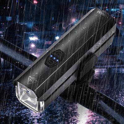 LED Bike Lights Rechargeable Waterproof Front Light USB-C Charging 6 Modes High-Clearance for Night
