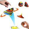 2Pcs Bouncing Bowl Outdoor Sports Children's Stress Relieving Rubber Rotating Jumping Hemisphere Children's Stress Relieving Toy
