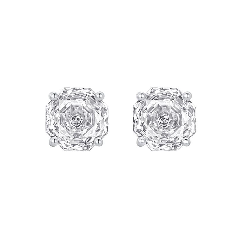 Chow Tai Seng S925 Silver Rose Nebula Earrings