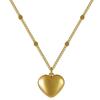 Elegant Peach Heart Necklace for Women - 2024 New Arrival, Light Luxury Clavicle Chain with Niche Design.