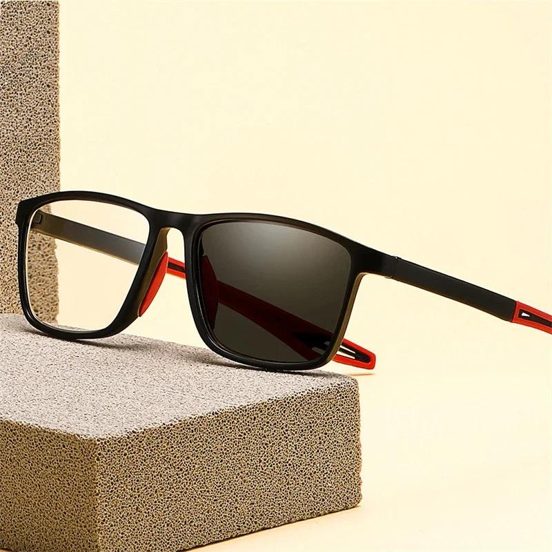 Ultralight TR90 Photochromic Reading Glasses Unisex Men Presbyopia Eyewear Vintage Outdoor Sports Sunglasses with Degrees 0~+4.0