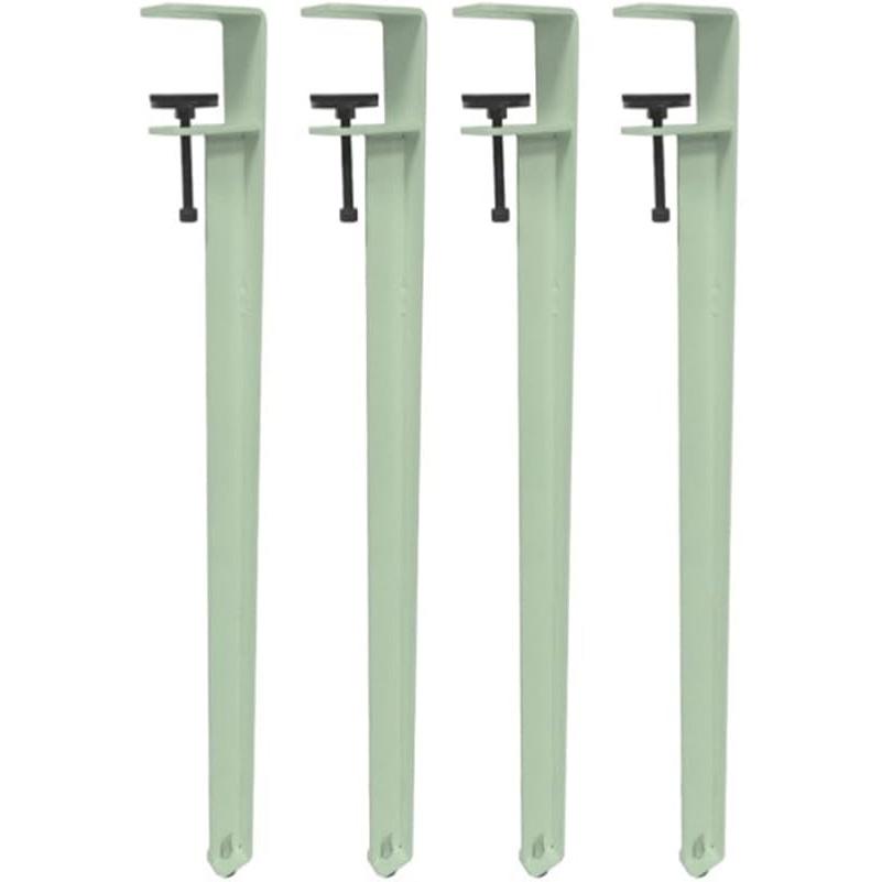 4 Stück Metall-Tischklemmenbeine,Verstellbare Kaffeetischbeine,F-Form Esstischfuß,Eisen Werkbankstützbeine,DIY Bartische Beine,Kein Bohren Design,mit