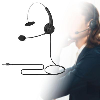 Corded Telephone Headset Business Headphone Mono Phone Computer Headsets for