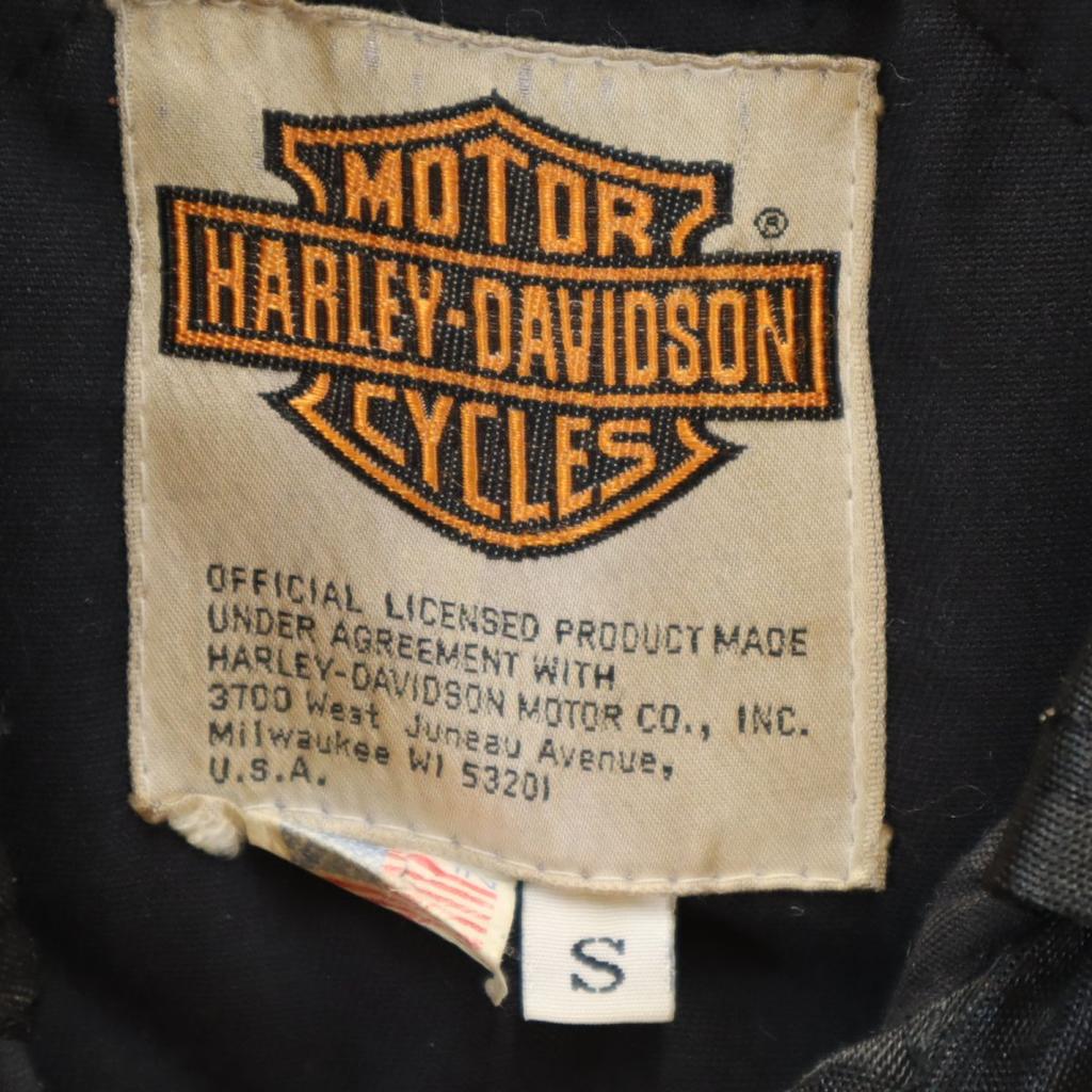 Harley Davidson 80s Made In USA Long Sleeve Nylon Jacket S Black Series Men's Used