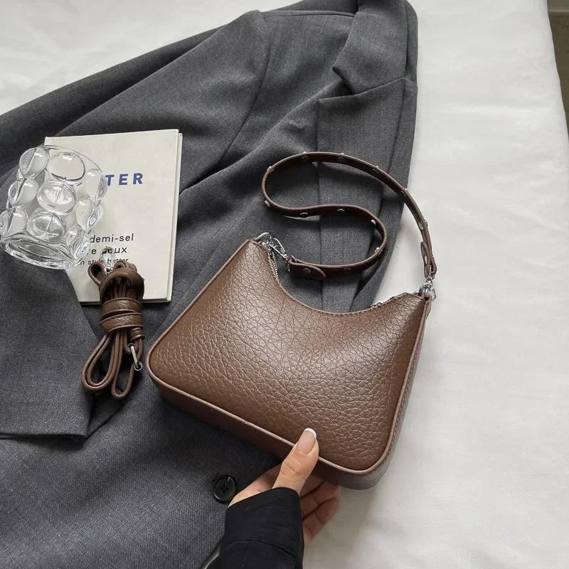 Retro Niche Women's Shoulder Bag  Versatile Crossbody Bag  Single Shoulder Armpit Bag  Popular Fashion  Super Hot  Autumn and Winter